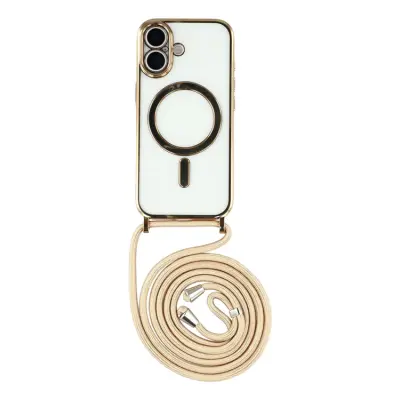 iPhone 17 Mobilskal MagSafe Electroplating Edge TPU - Guld
