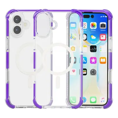 iPhone 17 Mobilskal MagSafe Förstärkta Hörn Acrylic - Lila