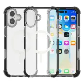 iPhone 17 Mobilskal MagSafe Förstärkta Hörn Acrylic - Svart