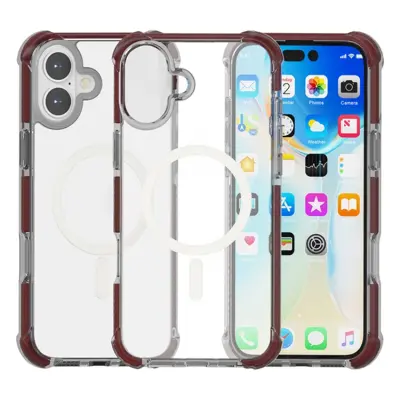 iPhone 17 Mobilskal MagSafe Förstärkta Hörn Acrylic - Vinröd