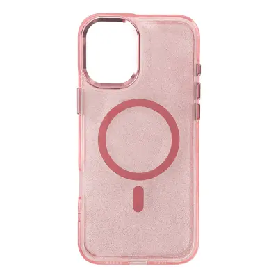iPhone 17 Mobilskal MagSafe Glitter - Rosa