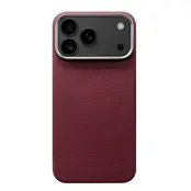 iPhone 17 Mobilskal MagSafe Kevlar - MiG Röd