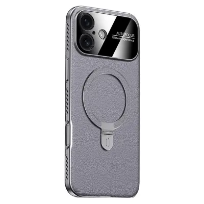 iPhone 17 Mobilskal MagSafe Kickstand Electroplated Cooling - Grå (Grå)