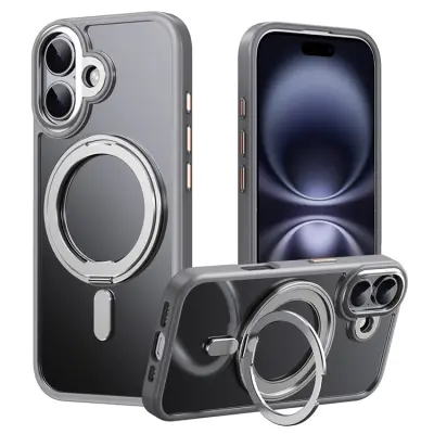 iPhone 17 Mobilskal MagSafe Kickstand Matte - Grå