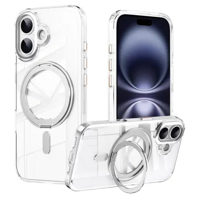 iPhone 17 Mobilskal MagSafe Kickstand Matte - Silver