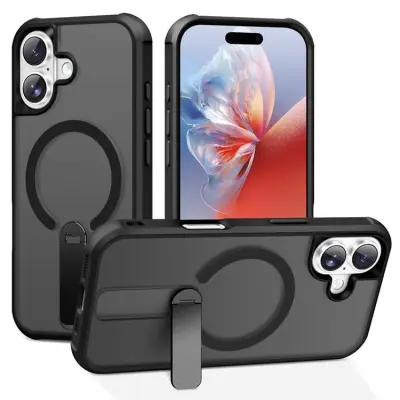 iPhone 17 Mobilskal MagSafe Kickstand - Svart