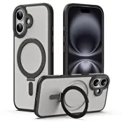 Mobilskal till iPhone 17 MagSafe Kickstand TPU + Acrylic (Svart)