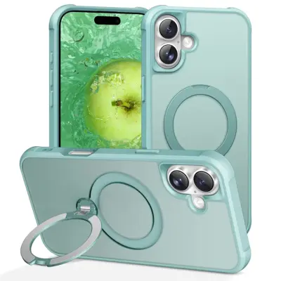 iPhone 17 Mobilskal MagSafe Kickstand TPU + PC - Lake Blå