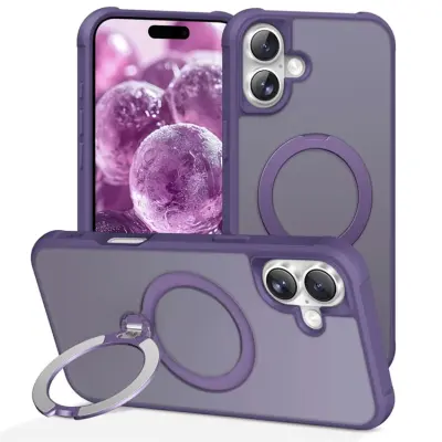 iPhone 17 Mobilskal MagSafe Kickstand TPU + PC - Lila