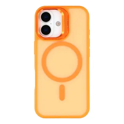 iPhone 17 Mobilskal MagSafe Lins Kickstand - Orange