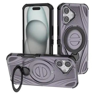 iPhone 17 Mobilskal MagSafe Magnetic Kickstand - Lila