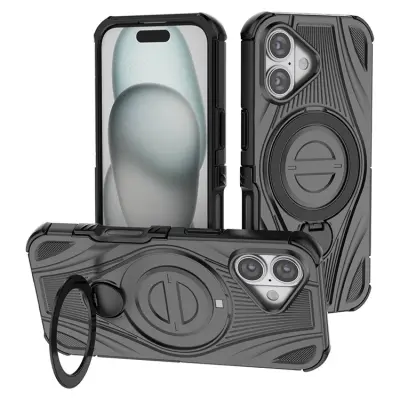 iPhone 17 Mobilskal MagSafe Magnetic Kickstand - Svart