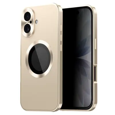 iPhone 17 Mobilskal MagSafe med Skärmskydd - Guld