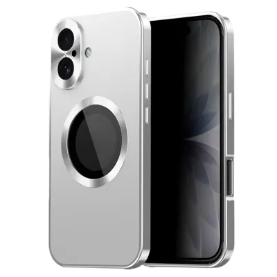 iPhone 17 Mobilskal MagSafe med Skärmskydd - Silver