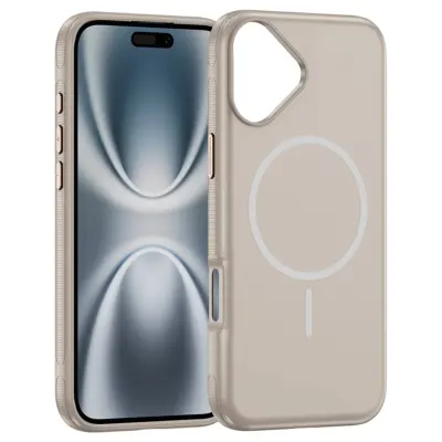 iPhone 17 Mobilskal MagSafe PC + TPU Shockproof - Grå