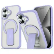 iPhone 17 Mobilskal MagSafe PC+TPU med Kickstand - Ljuslila