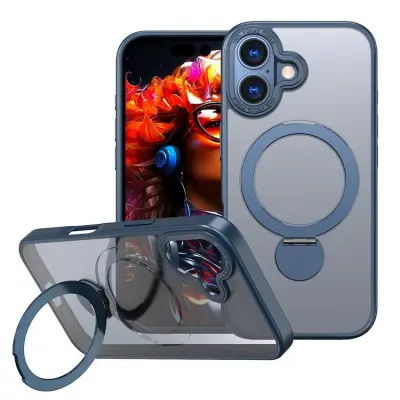 iPhone 17 Mobilskal MagSafe Rotating Kickstand (Blå)