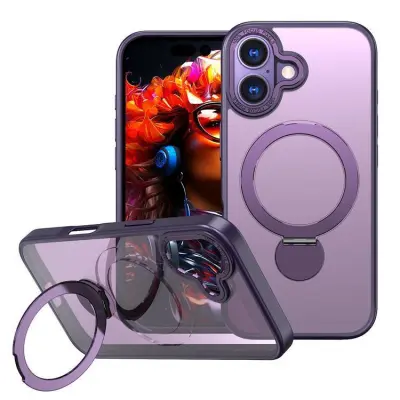 iPhone 17 Mobilskal MagSafe Rotating Kickstand (Lila)