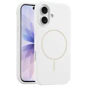 Mobilskal till iPhone 17 MagSafe Silikon Anti Drop - Vit (Vit)