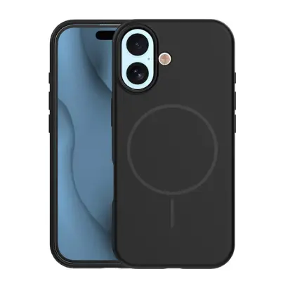 iPhone 17 Mobilskal MagSafe Silikon Thin (Svart)
