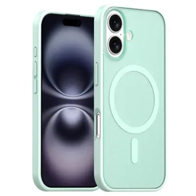 iPhone 17 Mobilskal MagSafe Skin Feel - Grön