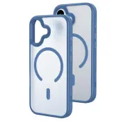 iPhone 17 Mobilskal MagSafe Skin-Feel Rubberized - Blå