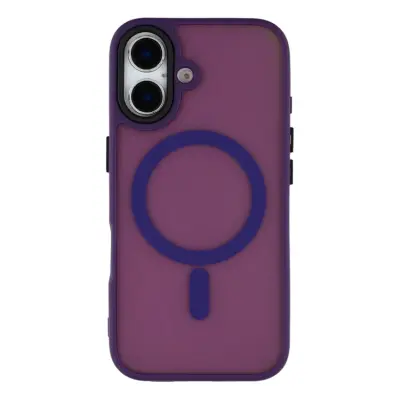 iPhone 17 Mobilskal MagSafe Skin Touch - Mörklila