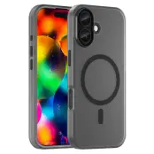 iPhone 17 Mobilskal MagSafe Slim Matte Translucent - Svart