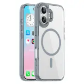 iPhone 17 Mobilskal MagSafe TPU+PC Transparent - Titangrå