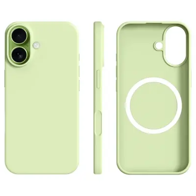 iPhone 17 Mobilskal MagSafe Ultra Thin Silicone - Avocado Grön