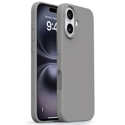 iPhone 17 Mobilskal MagSafe Ultra Thin Silicone - Grå