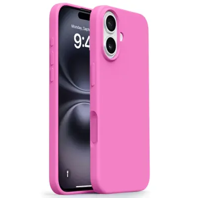 iPhone 17 Mobilskal MagSafe Ultra Thin Silicone - Rosa Rosa