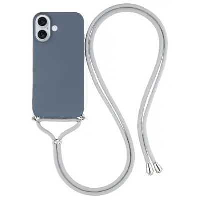 iPhone 17 Mobilskal Med Axelrem - Lavender Grå