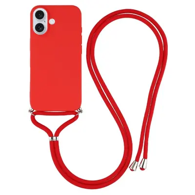 iPhone 17 Mobilskal Med Axelrem - Röd