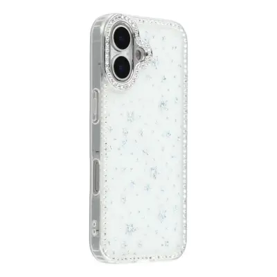 iPhone 17 Mobilskal Rhinestone Edge - Starry Transparent