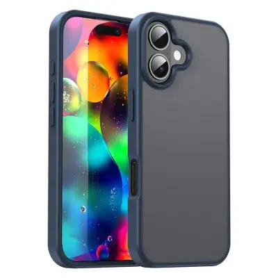 iPhone 17 Mobilskal Skin Touch Matte - Blå (Blå)