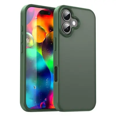 iPhone 17 Mobilskal Skin Touch Matte - Olivgrön (Olivgrön)