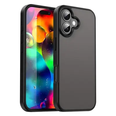 iPhone 17 Mobilskal Skin Touch Matte (Svart)