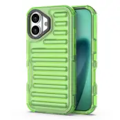 iPhone 17 Mobilskal Stripe Design Detachable - Grön