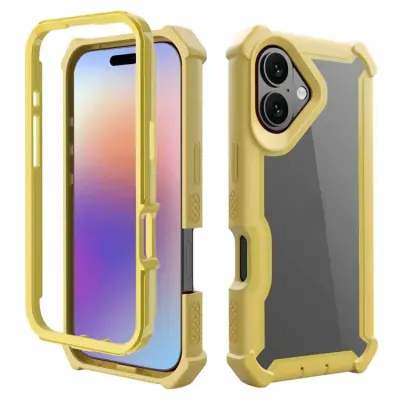 iPhone 17 Mobilskal TPU + PC Shockproof - Guld