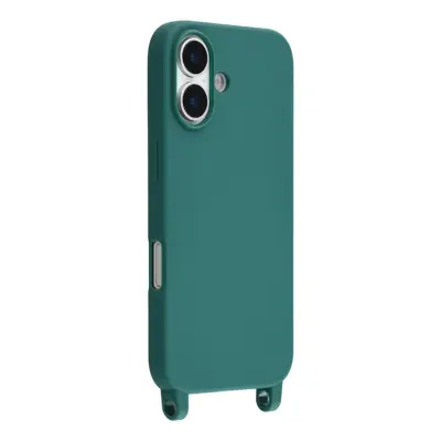 iPhone 17 Mobilskal TPU med Hål för Rem - Grön