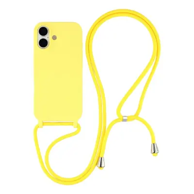 iPhone 17 Mobilskal TPU Shockproof med Lanyard - Gul
