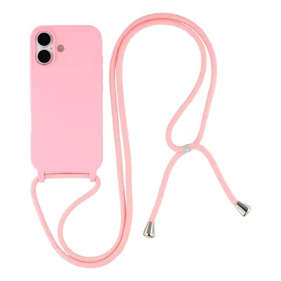iPhone 17 Mobilskal TPU Shockproof med Lanyard - Rosa
