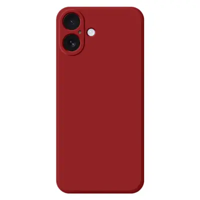 iPhone 17 Mobilskal TPU Straight Edge - Kameliaröd