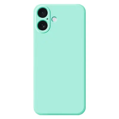 iPhone 17 Mobilskal TPU Straight Edge - Ljus cyan