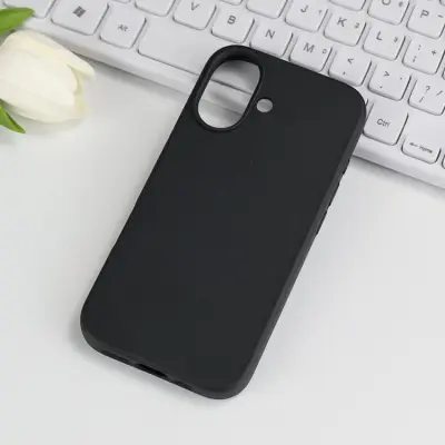 iPhone 17 Mobiskal Biodegradable Wheat Straw+TPU - Svart