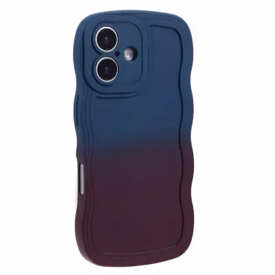 iPhone 17 Mobiskal Gradient Color TPU - Safir + Mörklila