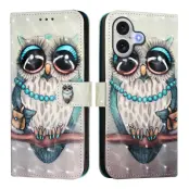 iPhone 17 Plånboksfodral Printing Pattern Med Strap