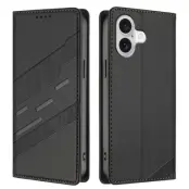 iPhone 17 Plånboksfodral Punk Style Imprinted - Svart