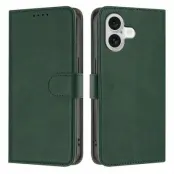 iPhone 17 Plånboksfodral Solid Color - Svartgrön